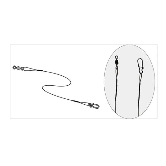Owner 50QS Pro Wire Leader Lure Trace 30lb 50cm size 3